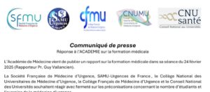 Réponse à l’Académie sur la formation médicale